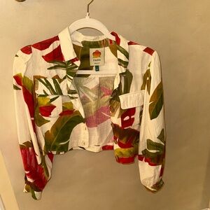 FARM Rio Colorful Tropical Blouse